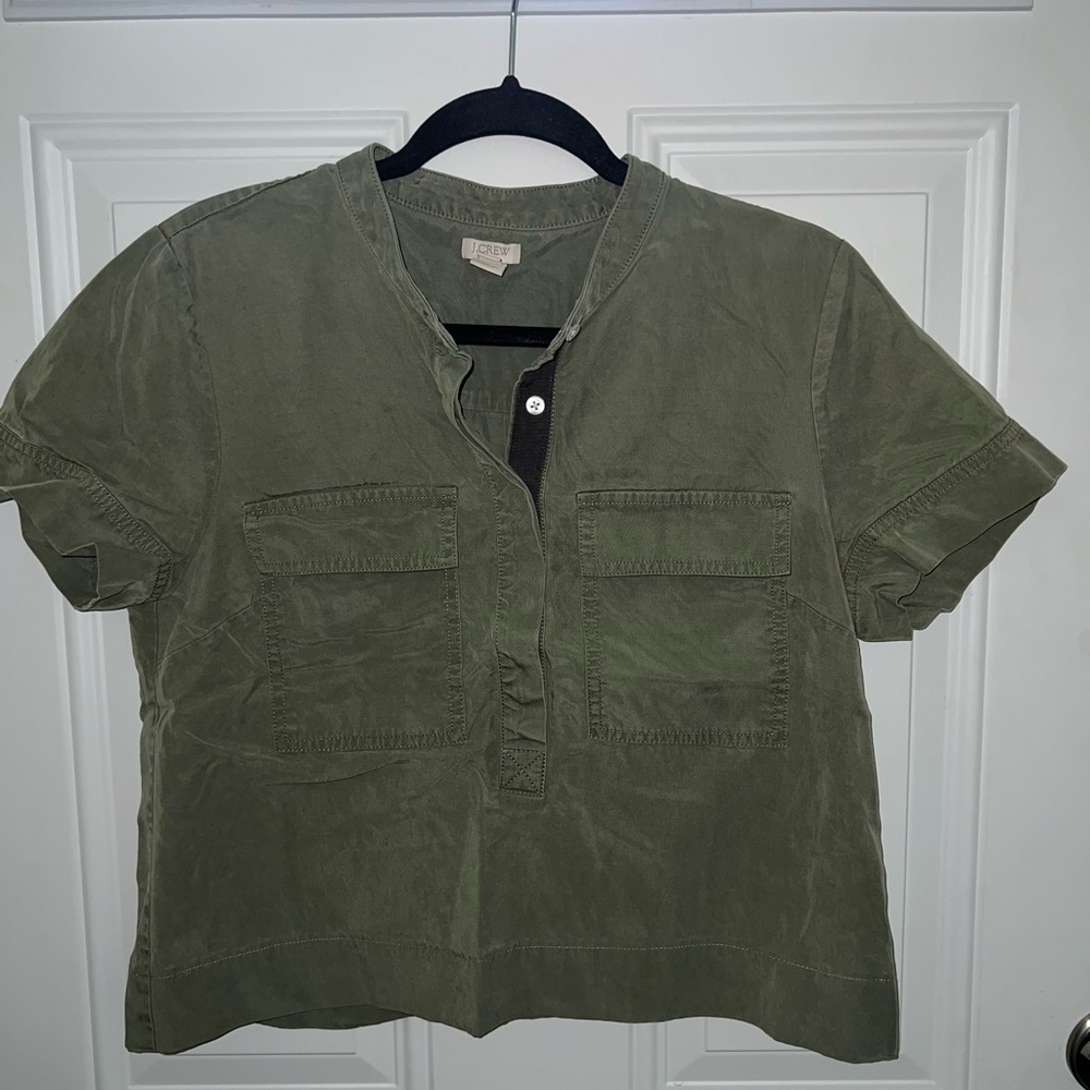 J. Crew Sage Green Button-Up Shirt